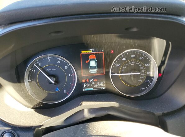 JF2GTHSC8NH272589 2022 SUBARU CROSSTREK Green ხელსაწყოთა პანელის ხედი