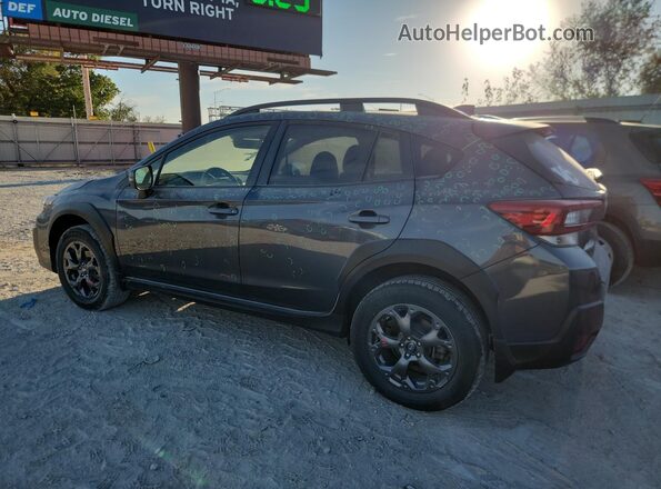 JF2GTHSC9NH206293 2022 SUBARU CROSSTREK Gray Trasero izquierdo