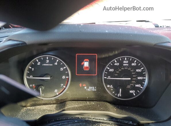 JF2GUHDC7S8232428 2025 SUBARU CROSSTREK Red Vista del cuadro de instrumentos