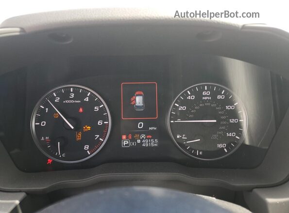 JF2GUHDC9S8220717 2025 SUBARU CROSSTREK White Вид щитка приладів