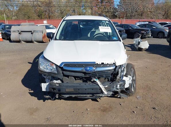 JF2SJABC6JH607768 2018 SUBARU FORESTER 2.5 White 
