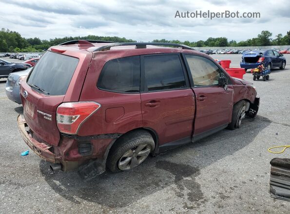 JF2SJAFC1GH463565 2016 SUBARU FORESTER 2.5 Red Rear right