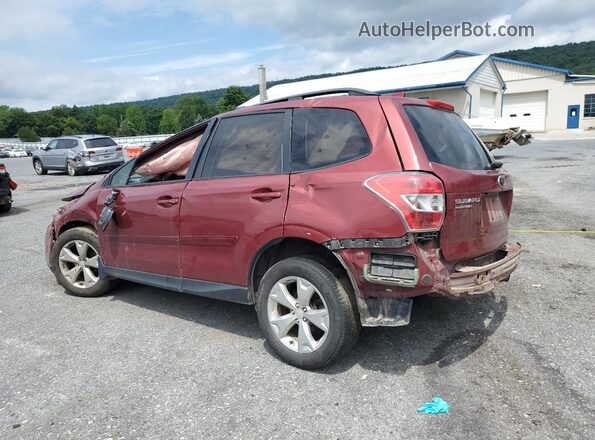 JF2SJAFC1GH463565 2016 SUBARU FORESTER 2.5 Red Rear left