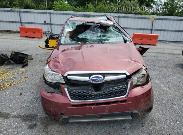 JF2SJAFC1GH463565 2016 SUBARU FORESTER 2.5 Red Front view