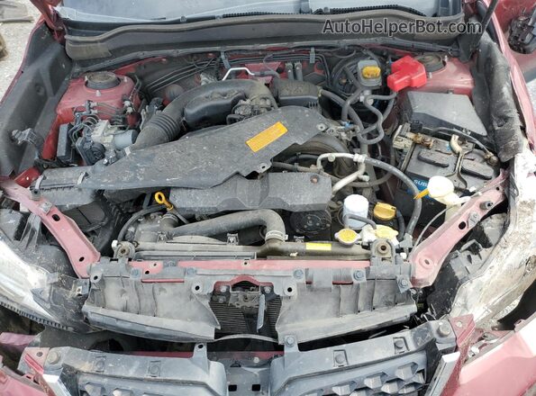 JF2SJAFC1GH463565 2016 SUBARU FORESTER 2.5 Red Engine compartment view