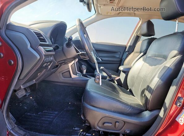 JF2SJATC0HH444639 2017 SUBARU FORESTER 2.5I TO Темно-бордовый Вид салона спереди
