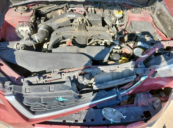 JF2SJATC0HH444639 2017 SUBARU FORESTER 2.5I TO Темно-бордовый Вид подкапотного пространства