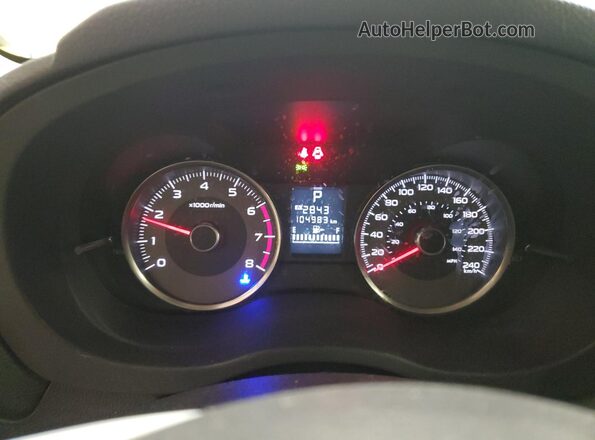 JF2SJCHC0GH508052 2016 SUBARU FORESTER 2.5 White Widok zestawu wskaźników