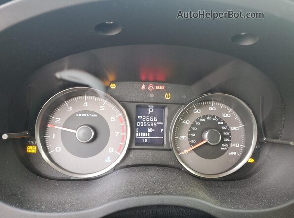 JF2SJGEC8HH497394 2017 SUBARU FORESTER2. Charcoal Widok zestawu wskaźników