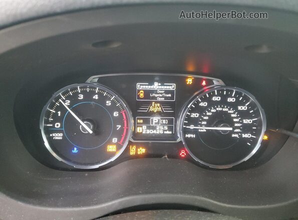 JF2SJGWC5HH533251 2017 SUBARU FORESTER2. Blue Instrument cluster view