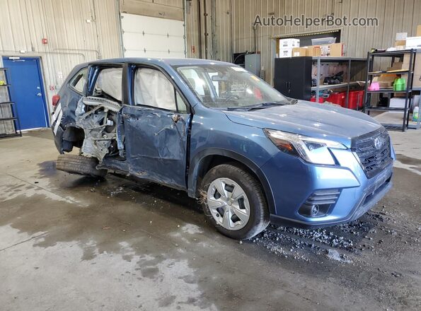 JF2SKAAC3NH441147 2022 SUBARU FORESTER Синий Передняя правая четверть