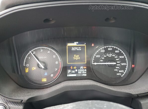 JF2SKABCXRH463571 2024 SUBARU FORESTER Gray Սարքավորումների վահանակի տեսք