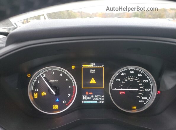 JF2SKAJC0LH536844 2020 SUBARU FORESTER Green Вид щитка приладів