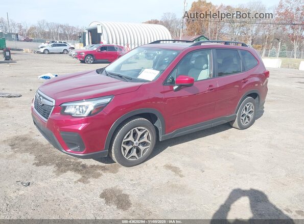 JF2SKAJC4LH486286 2020 SUBARU FORESTER Red Front left