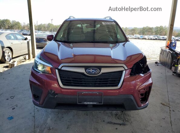 JF2SKAJC4LH512174 2020 SUBARU FORESTER Maroon Front view