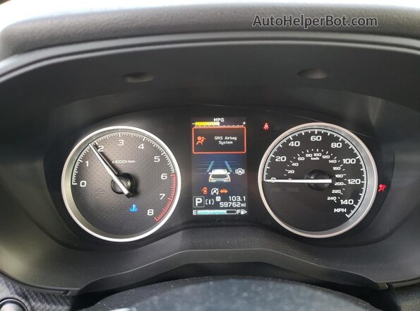 JF2SKAJC8MH463692 2021 SUBARU FORESTER White Widok zestawu wskaźników