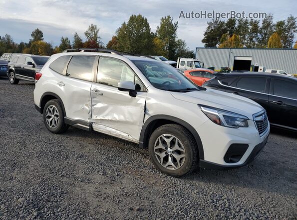 JF2SKAJC8MH463692 2021 SUBARU FORESTER White Przód prawy
