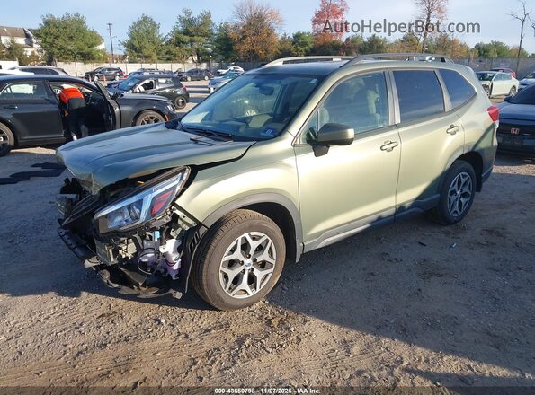JF2SKAJCXLH420129 2020 SUBARU FORESTER Зеленый Передняя левая четверть