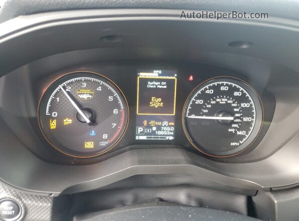 JF2SKAMC5PH522293 2023 SUBARU FORESTER Gray Սարքավորումների վահանակի տեսք