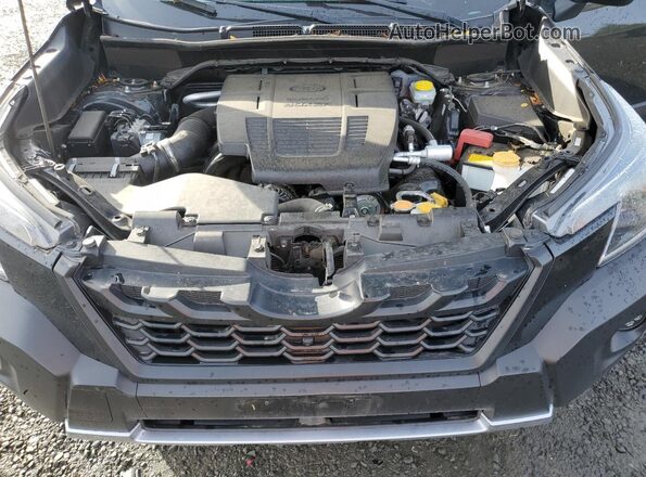 JF2SKAMC8NH417177 2022 SUBARU FORESTER Black Vista del compartimento del motor