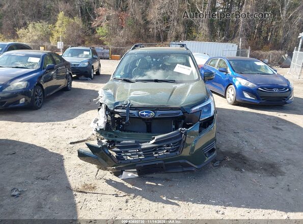 JF2SKANC6NH492135 2022 SUBARU FORESTER Зеленый Вид задней части салона