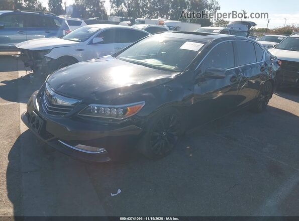 JH4KC1F96GC000023 2016 ACURA RLX Black Przód lewy