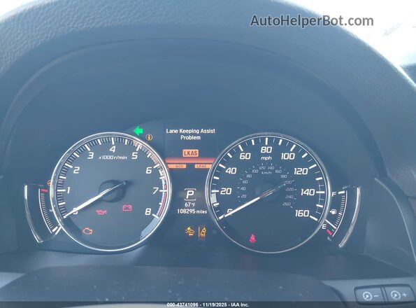 JH4KC1F96GC000023 2016 ACURA RLX Black Widok tylnych siedzeń