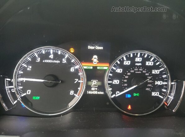 JH4KC2F90GC000072 2016 ACURA RLX Black Вид щитка приладів