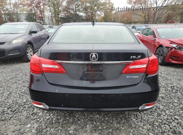 JH4KC2F90GC000072 2016 ACURA RLX Black Вид ззаду