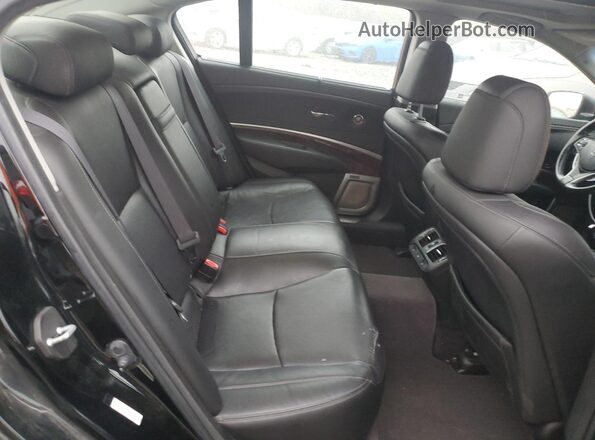 JH4KC2F90GC000072 2016 ACURA RLX Black Вид задніх сидінь