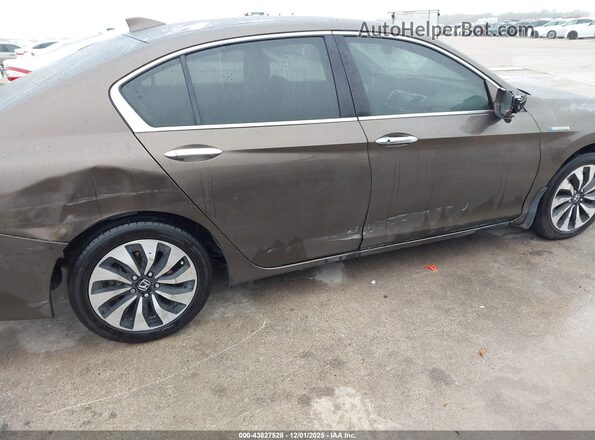 JHMCR6F52HC017593 2017 HONDA ACCORD HYBRID Brown 
