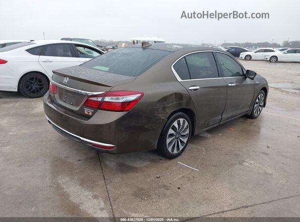 JHMCR6F52HC017593 2017 HONDA ACCORD HYBRID Brown 