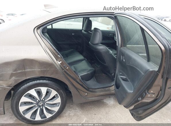 JHMCR6F52HC017593 2017 HONDA ACCORD HYBRID Brown 