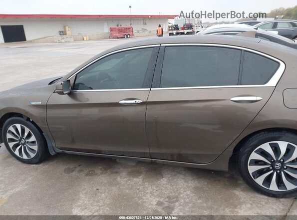 JHMCR6F52HC017593 2017 HONDA ACCORD HYBRID Brown 