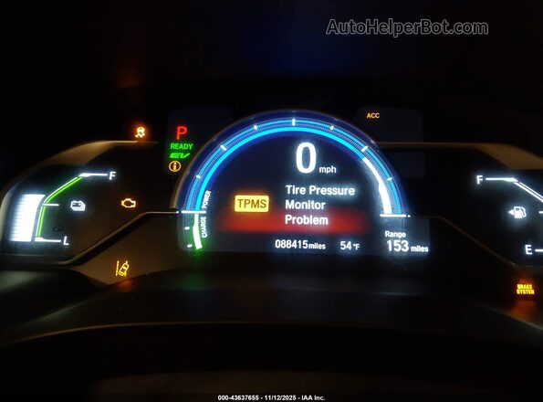 JHMZC5F17JC006498 2018 HONDA CLARITY White Հետևի նստատեղերի տեսք