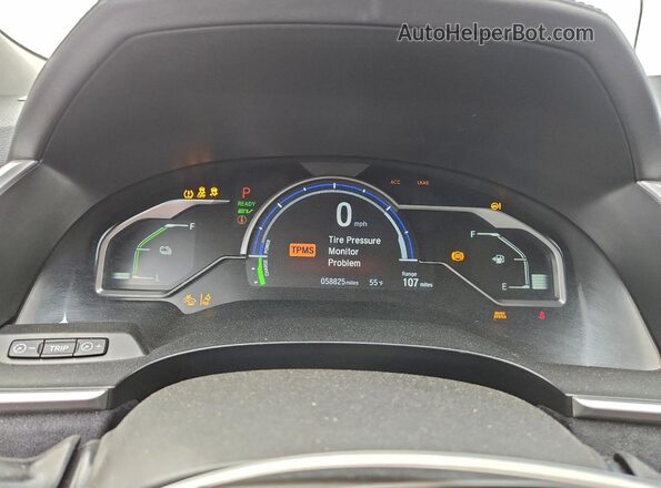 JHMZC5F34LC000405 2020 HONDA CLARITY Charcoal Widok zestawu wskaźników