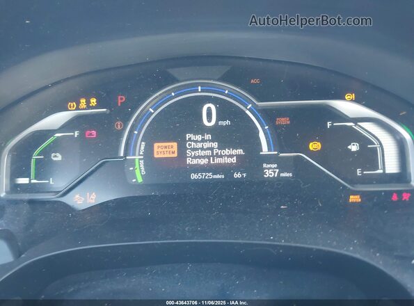 JHMZC5F39MC002149 2021 HONDA CLARITY Black Widok tylnych siedzeń