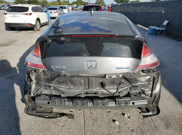 JHMZF1D4XGS001632 2016 HONDA CR-Z Gray Rear view