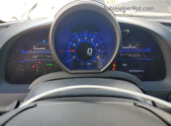 JHMZF1D4XGS001632 2016 HONDA CR-Z Gray Instrument cluster view