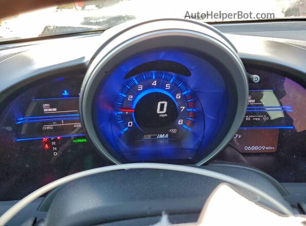 JHMZF1D61GS001472 2016 HONDA CR-Z White Instrument cluster view