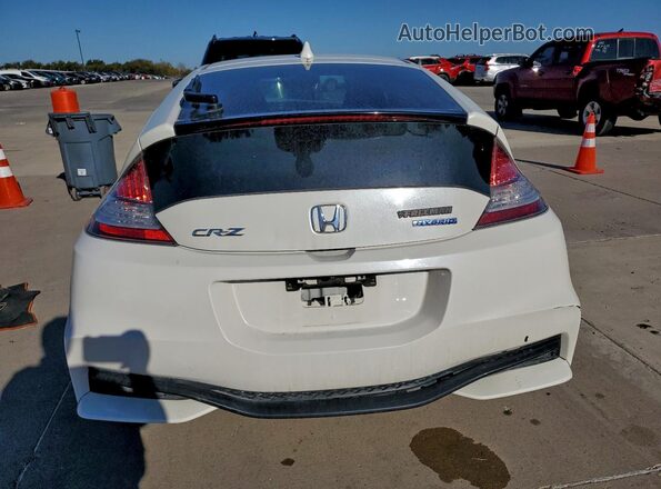 JHMZF1D61GS001472 2016 HONDA CR-Z White Rear view