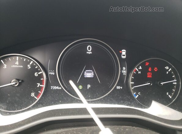JM1BPABM4S1759631 2025 MAZDA 3 Black Вид щитка приладів