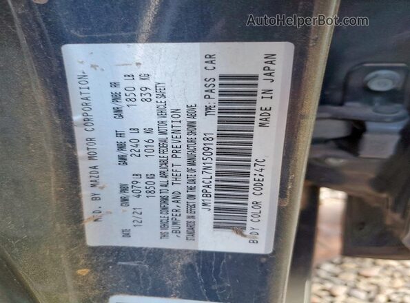 JM1BPACL7N1509181 2022 MAZDA 3 Синий Вид подкапотного пространства