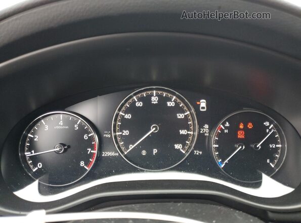 JM1BPAKM0P1614836 2023 MAZDA 3 White Widok zestawu wskaźników