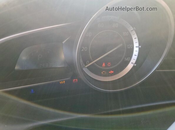 JM1DKDB77H0153841 2017 MAZDA CX-3 Black Instrument cluster view