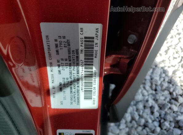 JM1DKDB77K1446267 2019 MAZDA CX-3 Red ძრავის განყოფილების ხედი