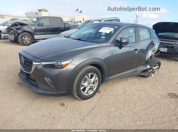 JM1DKDB77K1460055 2019 MAZDA CX-3 Gray Vista tres cuartos delantera izquierda