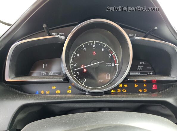 JM1DKDB7XL1474940 2020 MAZDA CX-3 White Вид щитка приладів