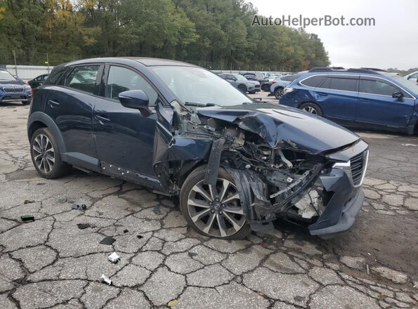 JM1DKDC77K0413435 2019 MAZDA CX-3 Blue Передня права чверть