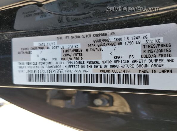 JM1DKDD7XJ0321765 2018 MAZDA CX-3 Black 